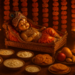 कृष्ण जन्माष्टमी पर कृष्ण को भोग में मखान, खीर, पूरी और फल का प्रसाद चढ़ाया जाता है