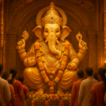 Lalbaugcha Raja darshan timings 2026 with devotees in queue at Mumbai pandal