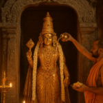 Maa Meenakshi Temple consecration ceremony with priests performing sacred rituals and mantras