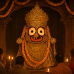 जगन्नाथ मंदिर दिव्यांग दर्शन के लिए पुरी मंदिर के गर्भगृह में भगवान जगन्नाथ का सुंदर शृंगार और भक्तजन