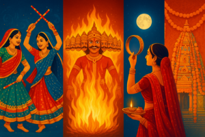 October 2026 Festival Calendar with Navratri, Dussehra, Karwa Chauth dates and celebrations